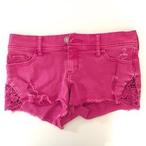 Hollister Shorts Low Rise & Pink Size 0