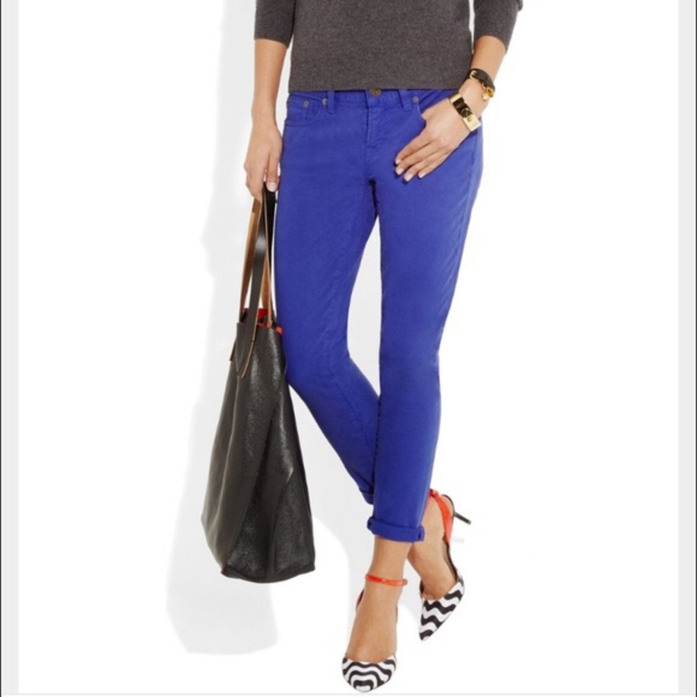 J. Crew Toothpick Tall Ankle Jeans