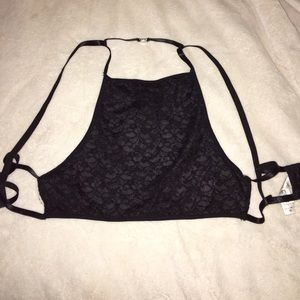 High neck bralette