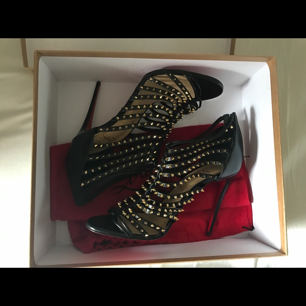 Louboutin spiked studded heels