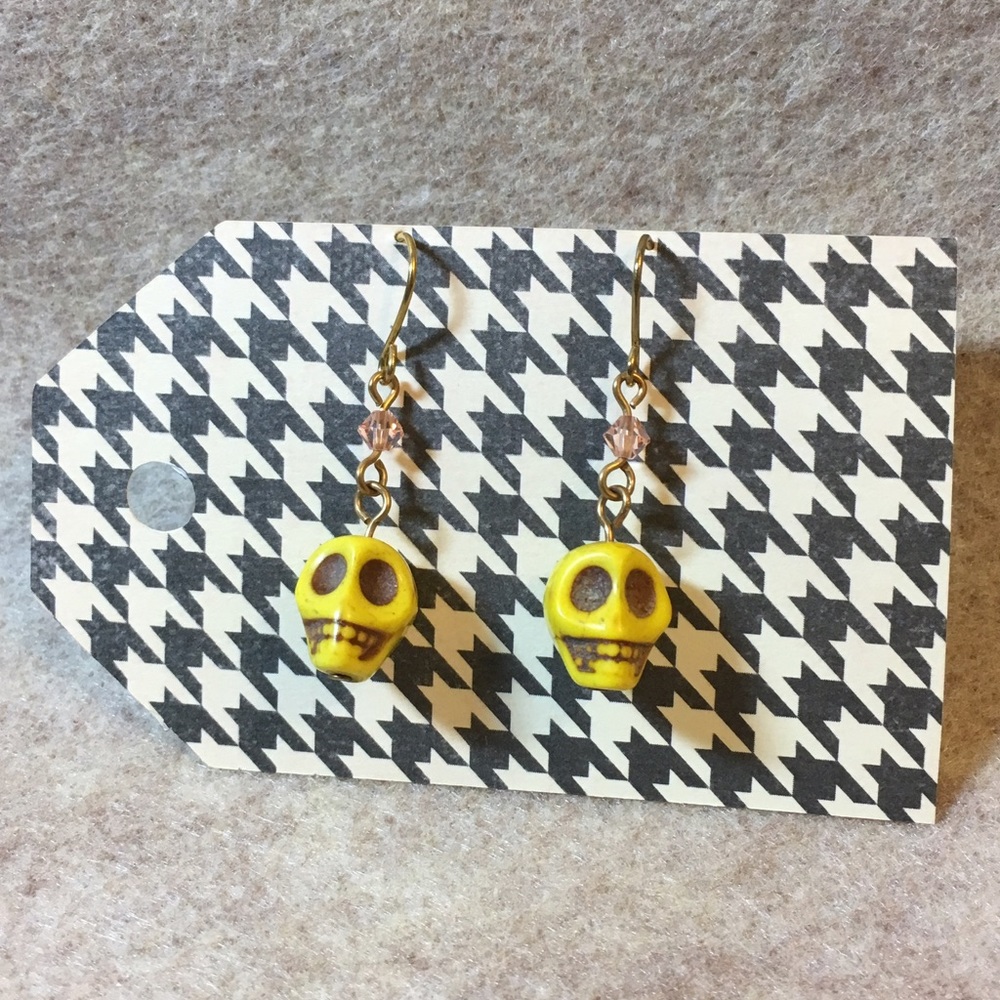 Yellow Skull 💀Earrings