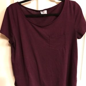 H&M maroon shirt
