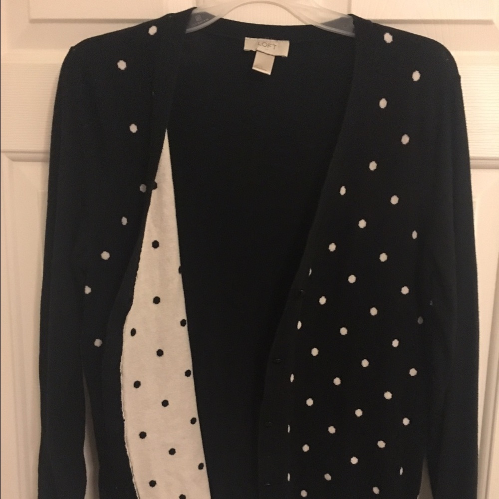 LOFT polka dot sweater