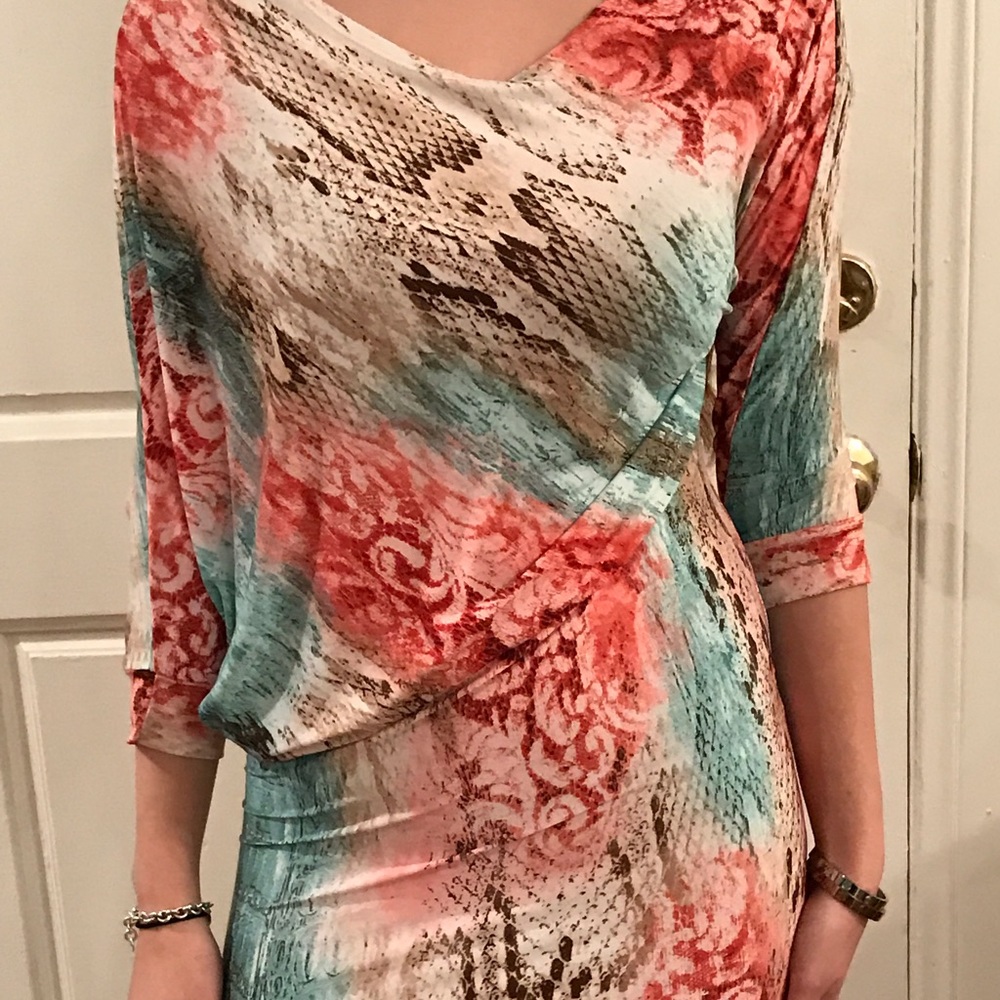 A print dress