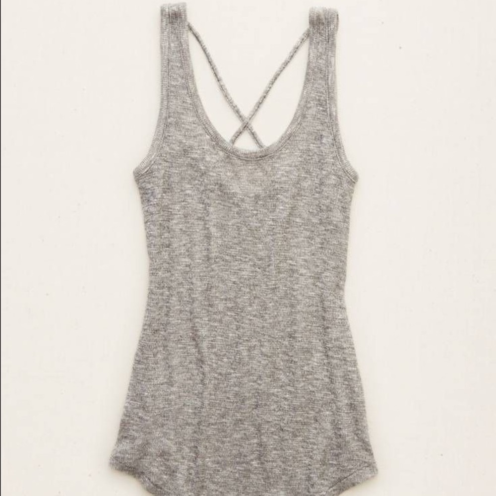 LAST DAY TO BUY. Aerie  gray sweater tank