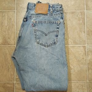 Levi's 505 regular fit straight leg denim jeans