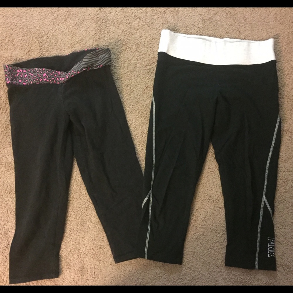 2 pairs of VS Capri leggings