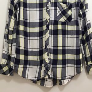 **Rails plaid button-down flannel shirt**