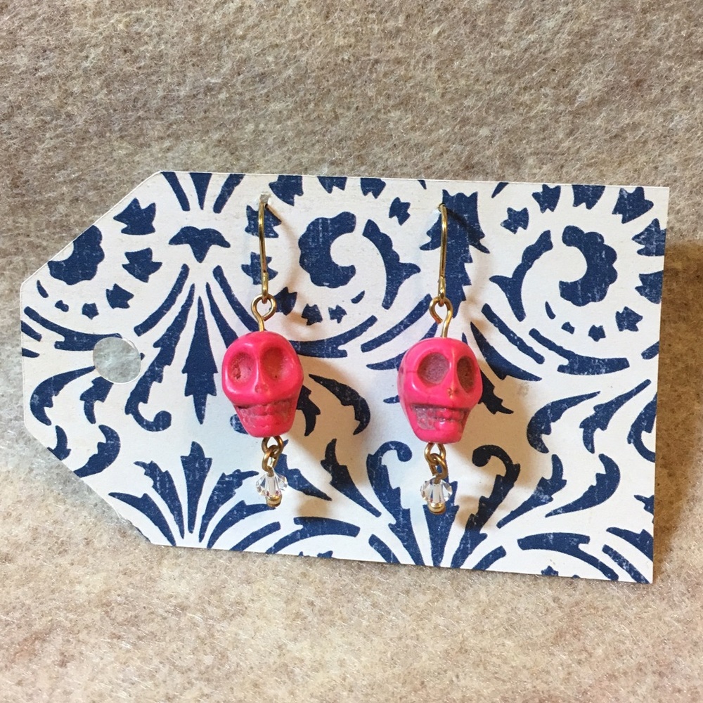 Pink Skull 💀Earrings