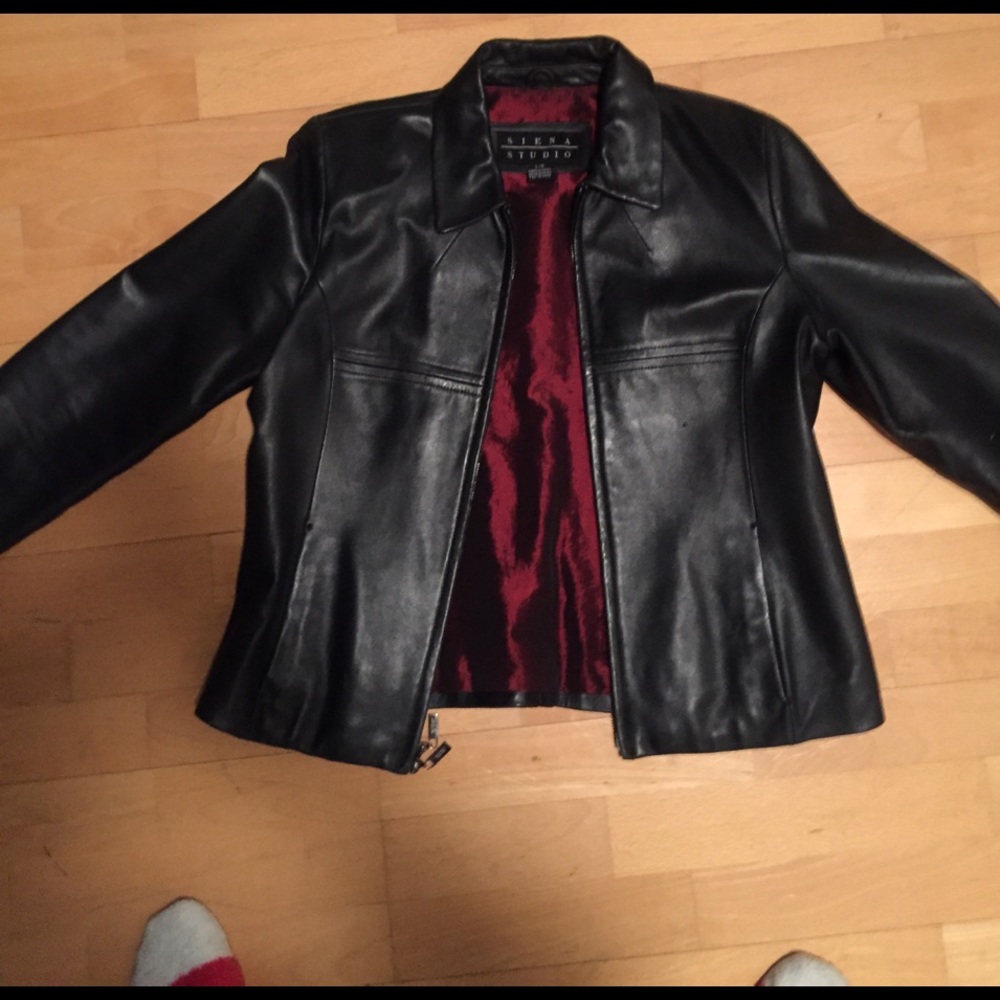 Genuine leather jacket.