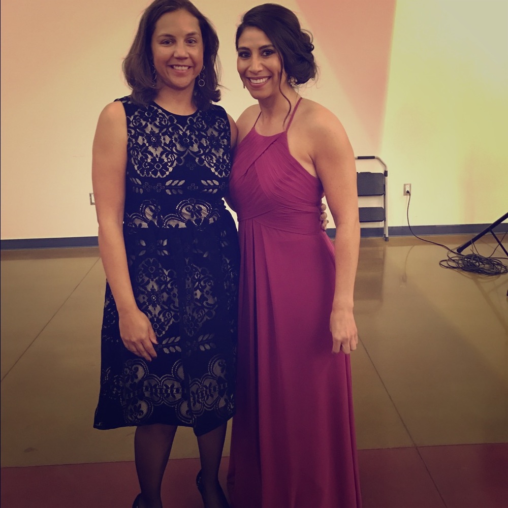 Size 4 orchid bridesmaid dress Azazi