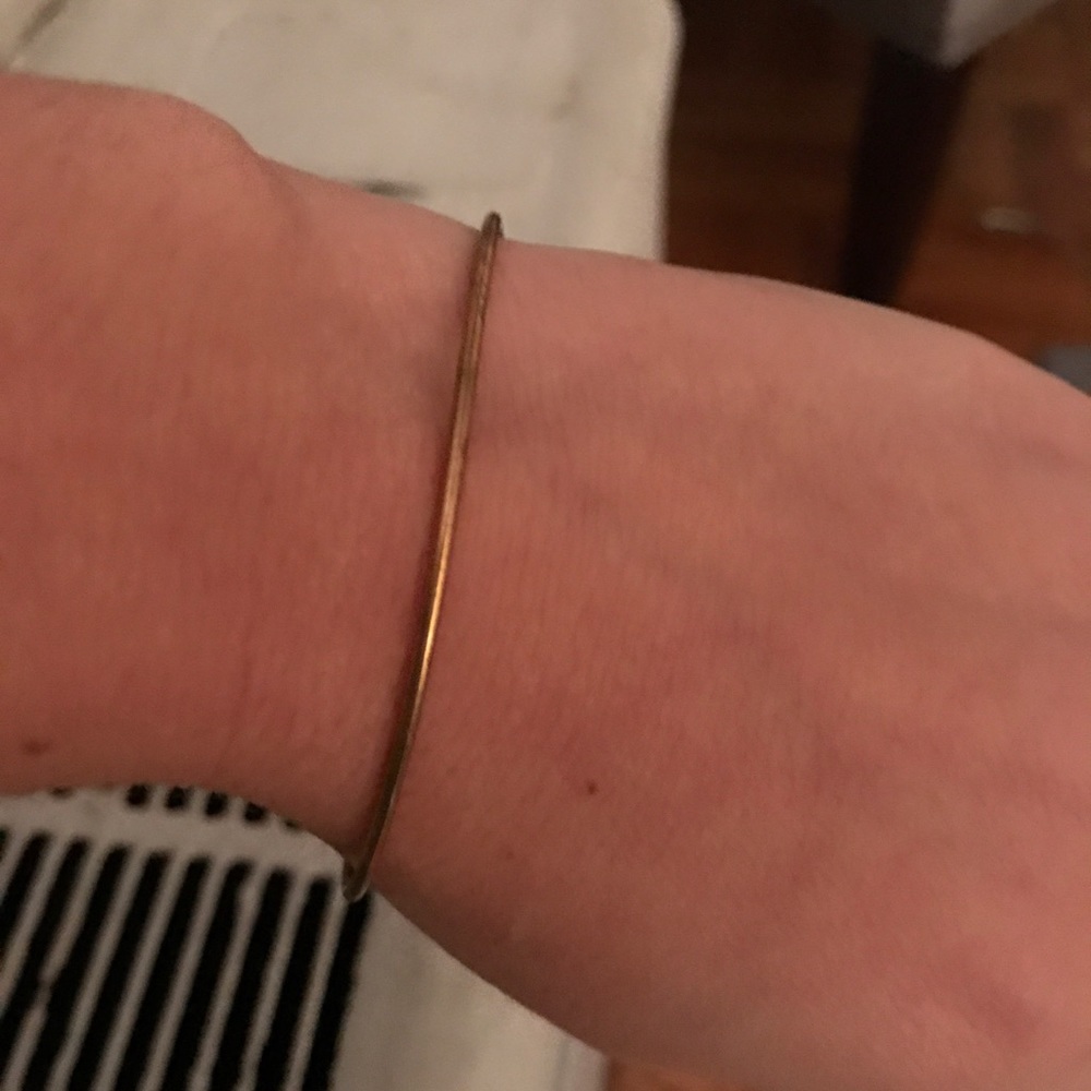 Alex ani plain gold bracelet