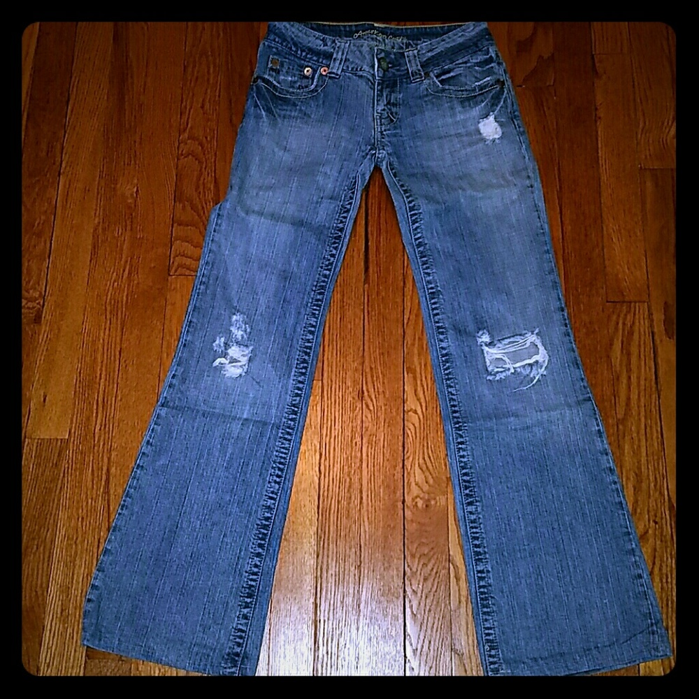 AMERICAN EAGLE : BOYFRIEND : BOOT CUT : LOW RISE