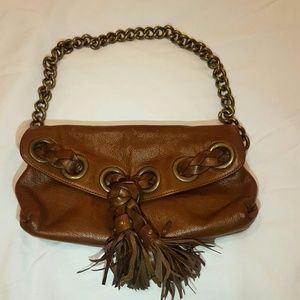 Kooba brown tassel handbag