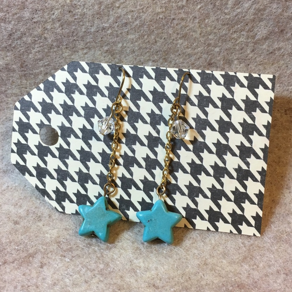 Turquoise Star Earrings