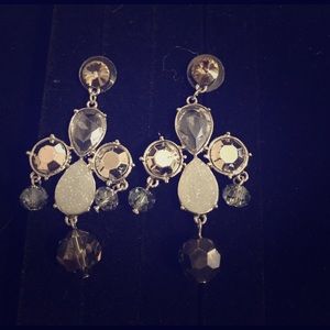 Chico's. Earrings light blue/grey/silver