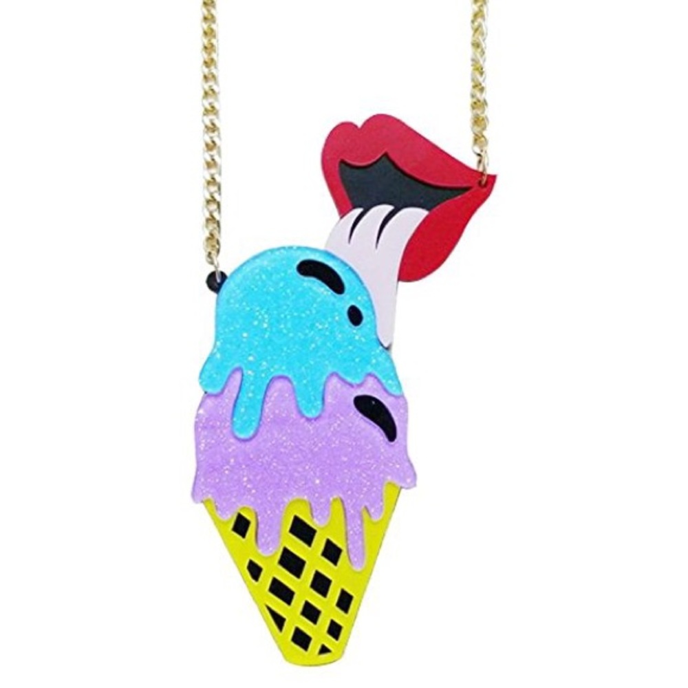 NWOT Unique Ice Cream Necklace