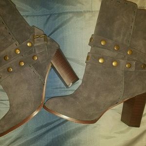Slate blue boots