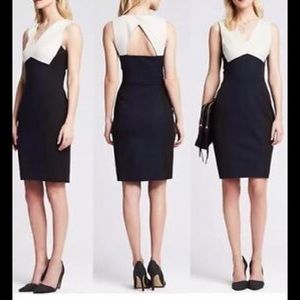 Banana Republic Sloan  V neck Sheath Dress, sz 0