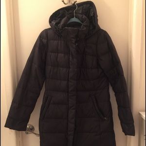 Black North Face Long Coat