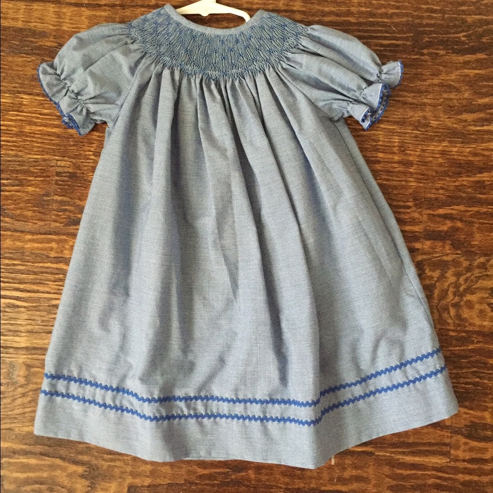 Blue Smocked Dress