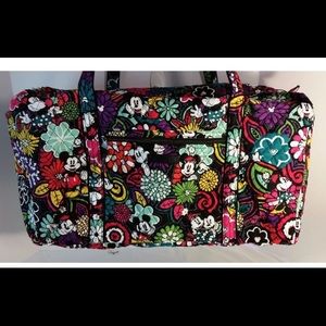 Vera Bradley Disney Magical Blooms Lg Duffel NEW
