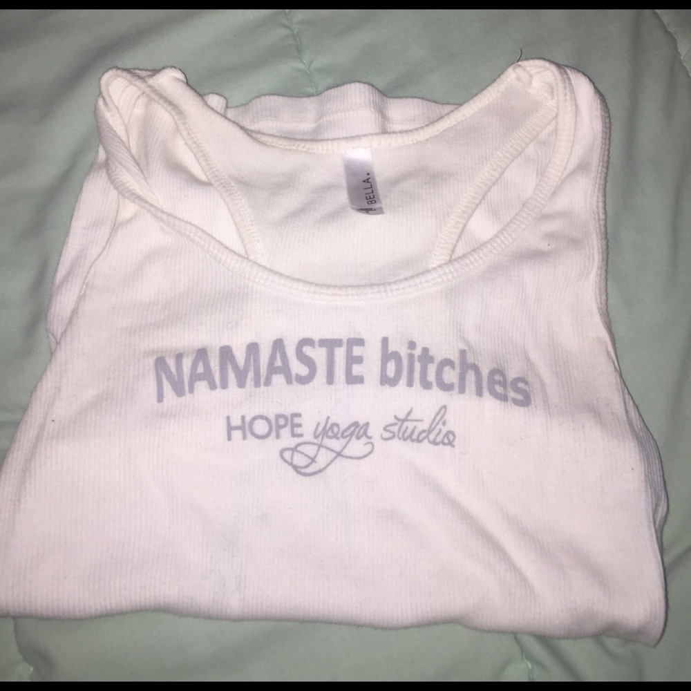 "Namaste Bitches" workout tanktop