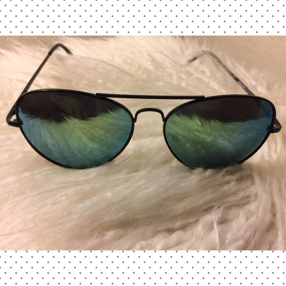 52mm Lightweight Black Aviators w/ Colored Lens - Picture 2 of 2
