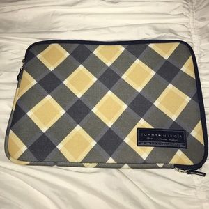 Tommy Hilfiger Blue & Yellow Plaid Laptop Sleeve