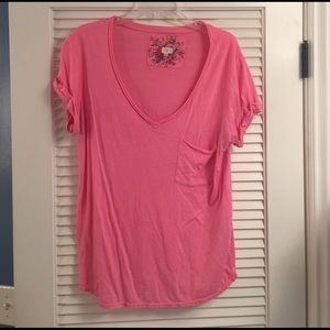 Anthropologie Pink T-shirt (Brand is t.la)