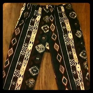💥70s hippie boho geo leggings