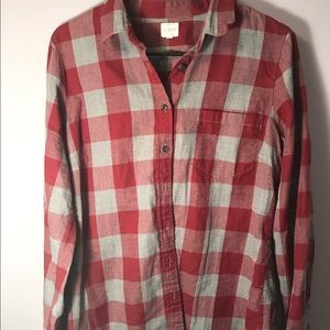 J.Crew Burgundy & Gray Flannel