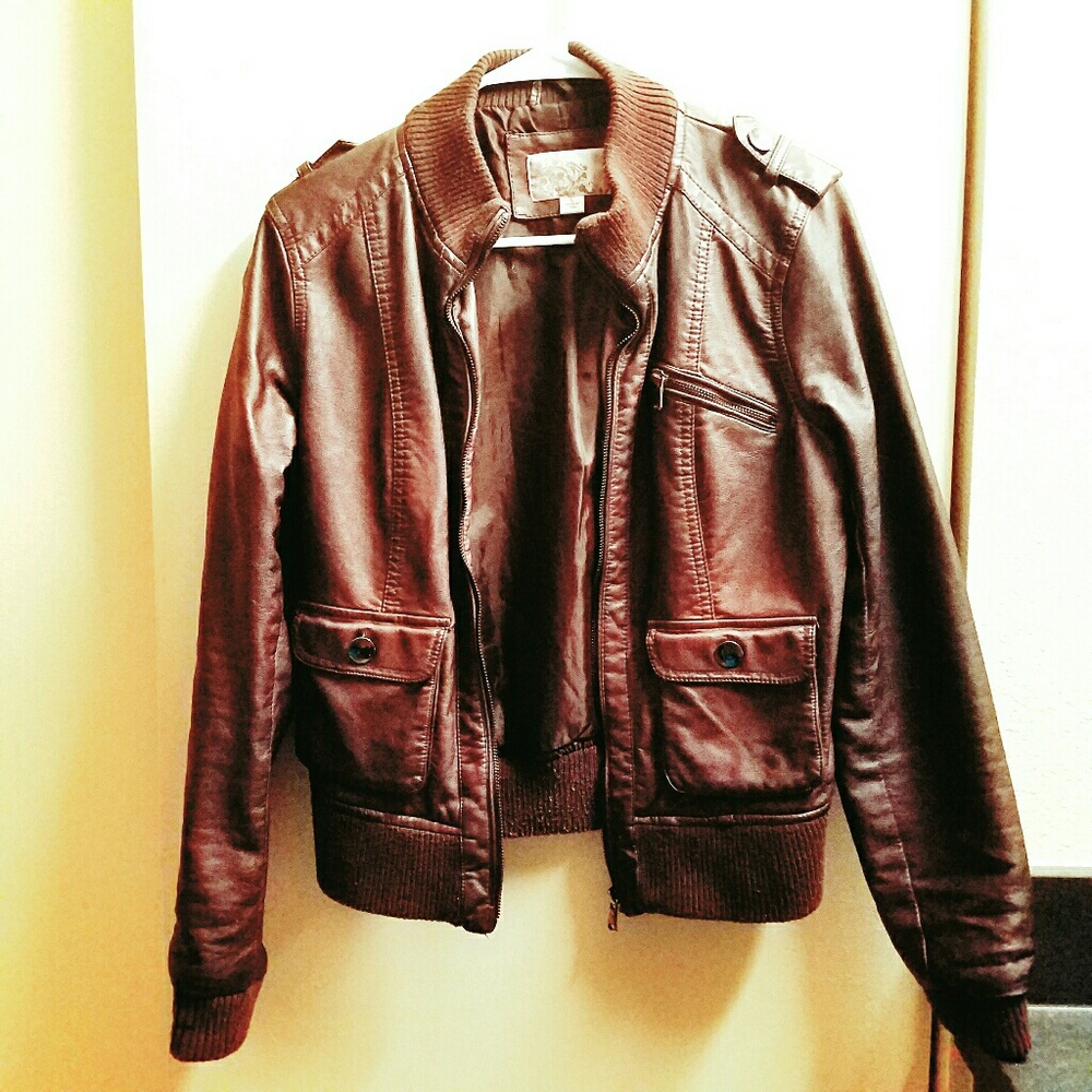 Cute faux leather jacket