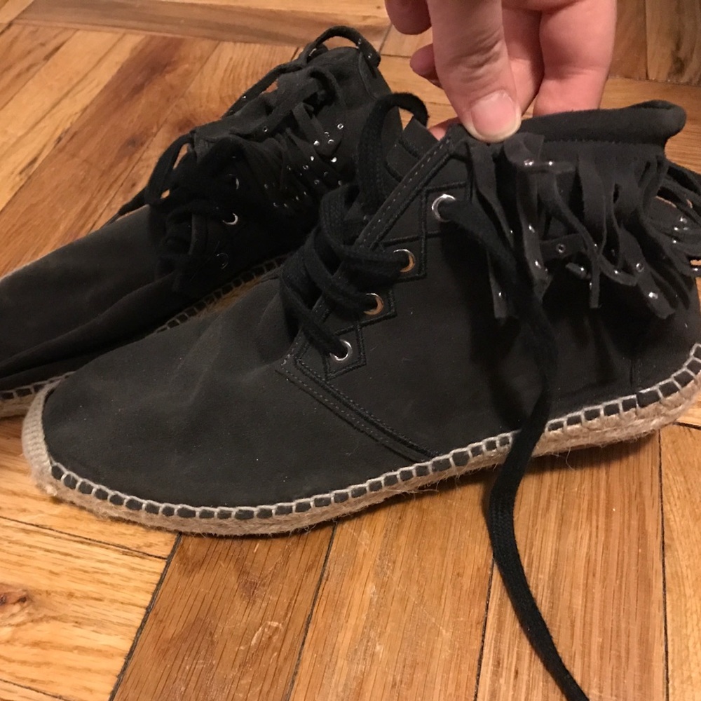 Zara Fringe Moccasins size 38 7.5