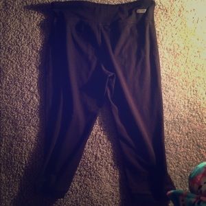Black half way cut leggings