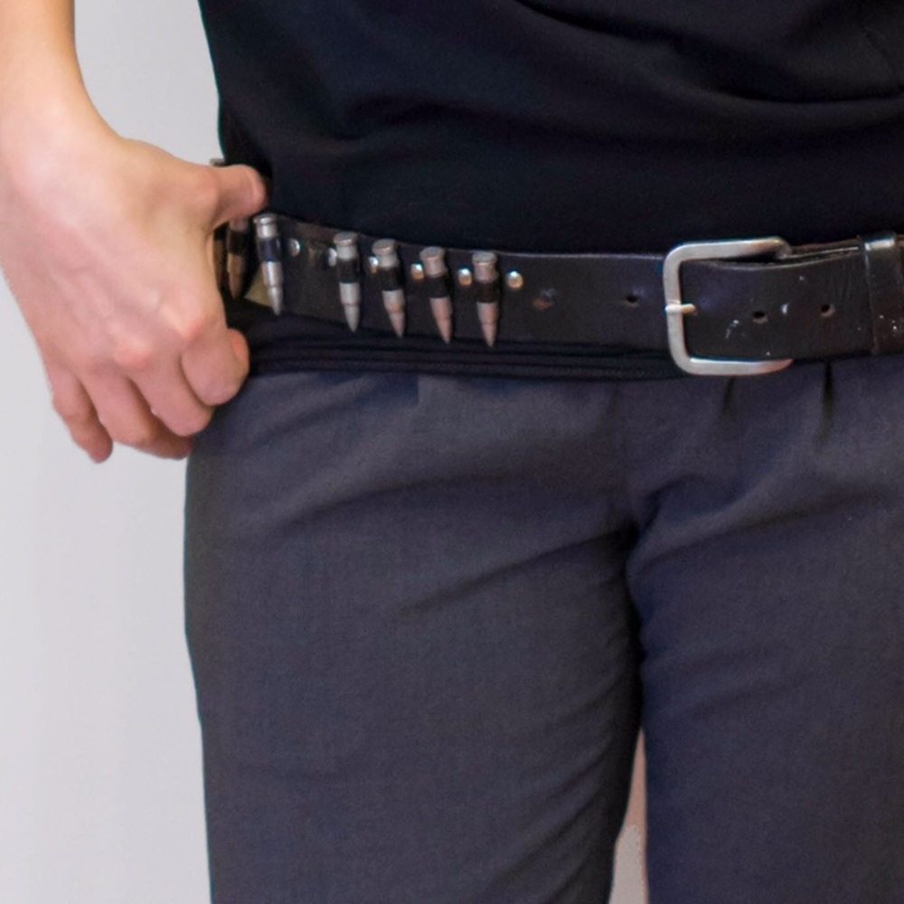 Punk Rock Leather Bullet Belt