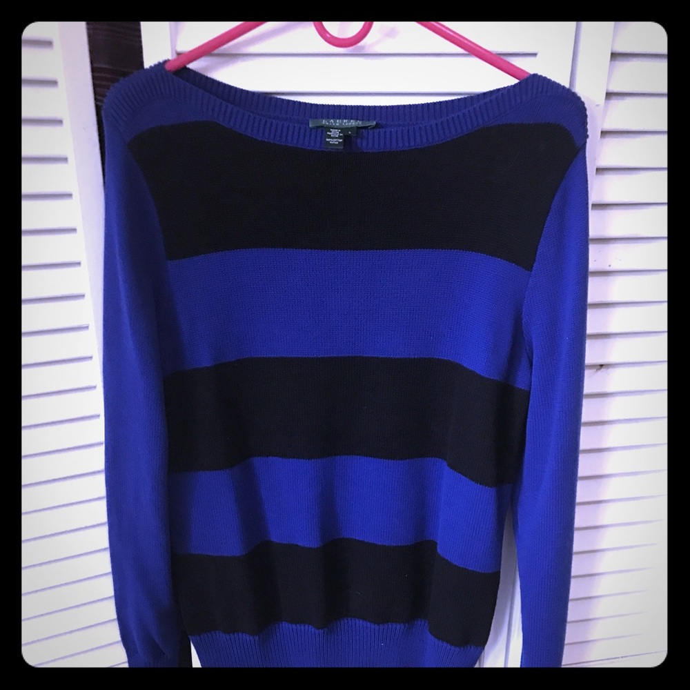 Ralph Lauren Sweater - Blue and Black color block
