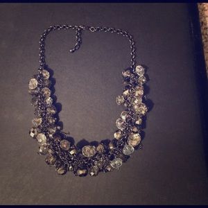 Choker or short hang necklace with chain fringe