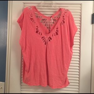 Free People Coral Top
