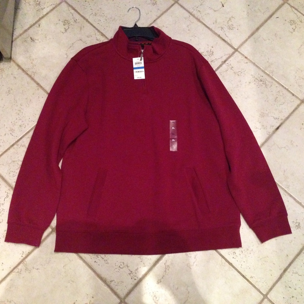 Club Room 1/4 Zip Fleece Pullover