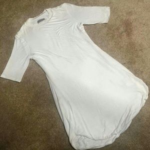 Off White Fashion Nova T-Shirt Dress