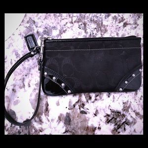 Coach Black Wristlet