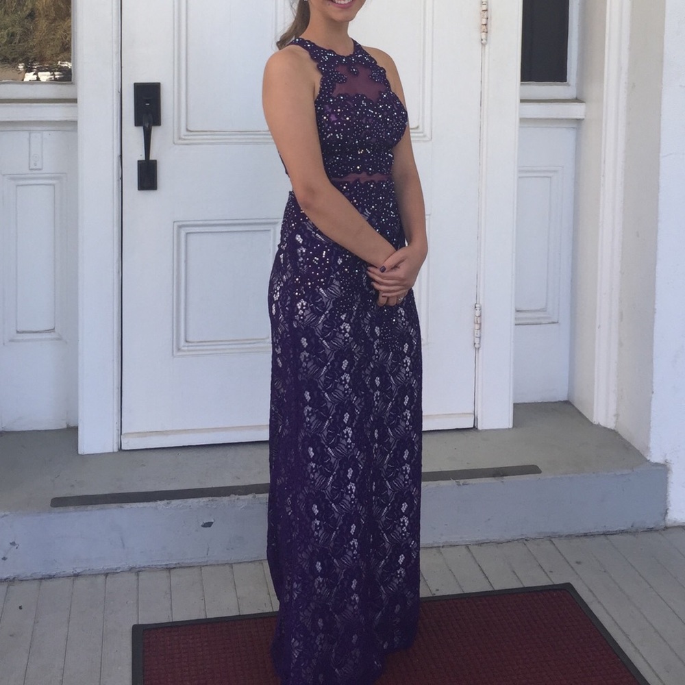 Purple prom dress