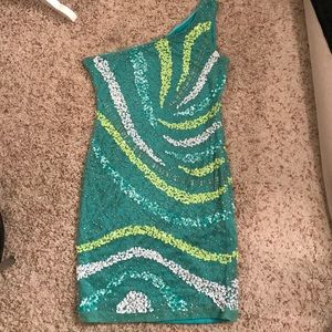 One Shoulder Homecoming Dress