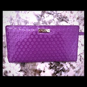 Kate Spade Purple Leather Snap Wallet