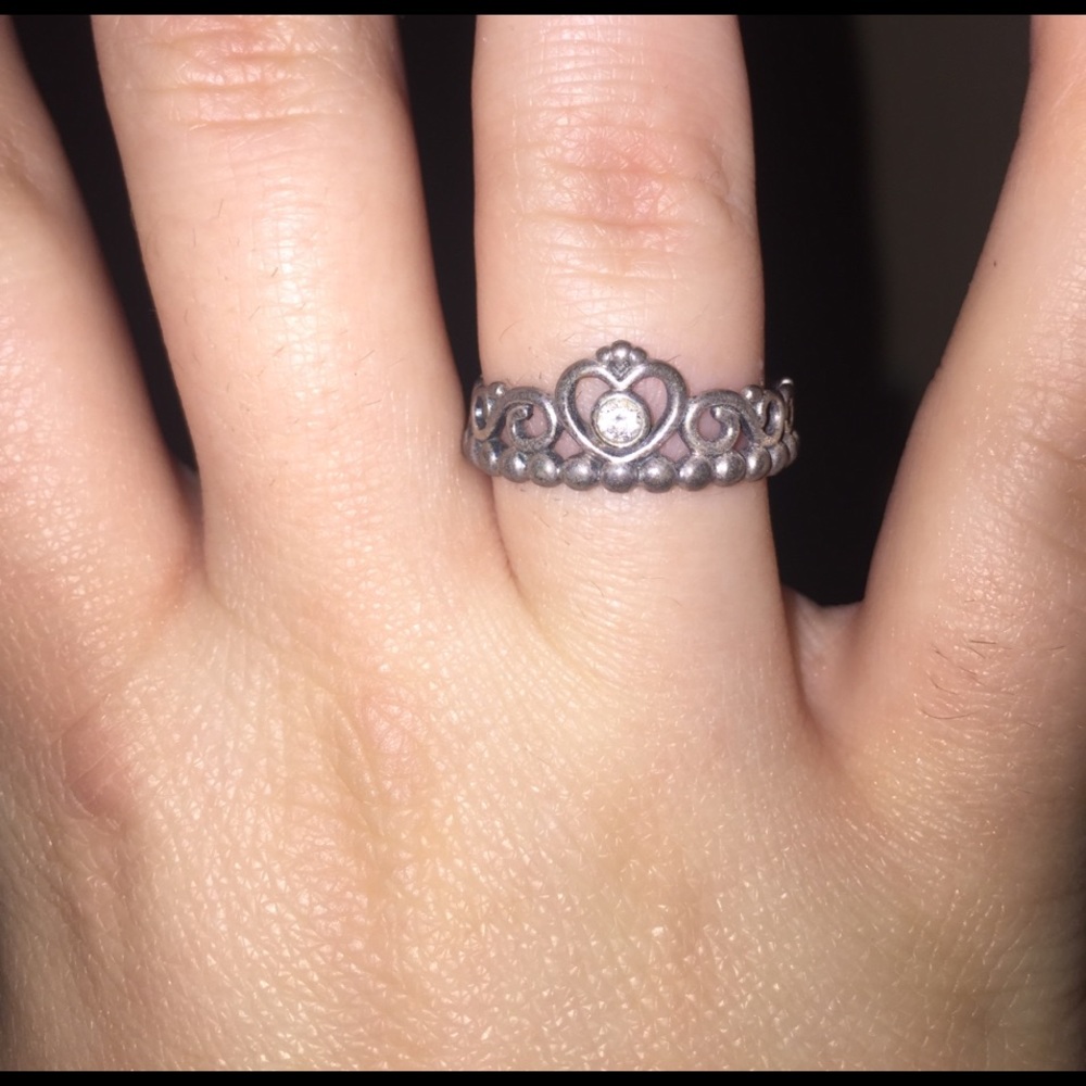 Pandora Princess Crown Ring- Silver