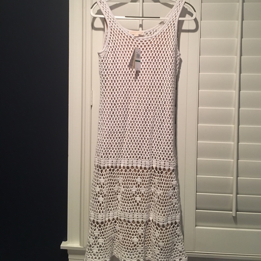 Michael Kors crochet midi dress