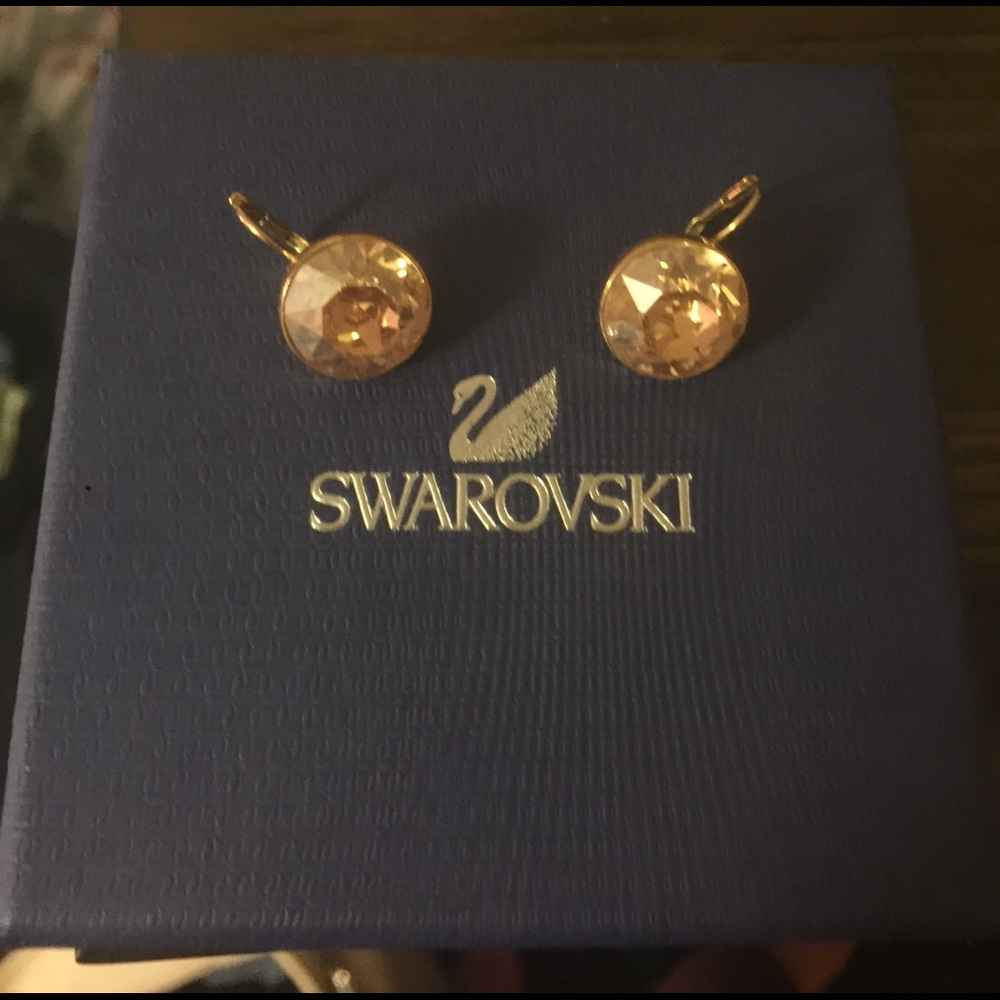 Gold Swarovski Bella Earrings
