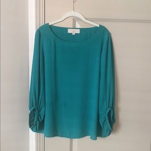 Ann Taylor LOFT Teal Blouse