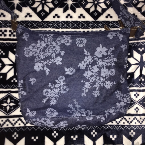 Crossbody Jean Flower Purse ! - Picture 2 of 2